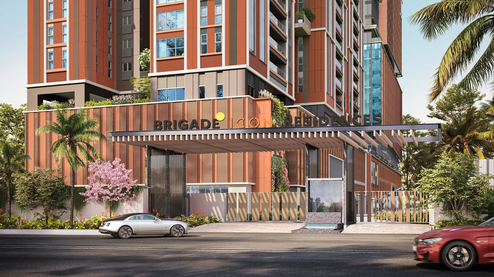 Brigade Icon Apartments in Mount Road Chennai main entrance